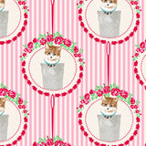 Sewing Basket - Cat Thimble - Pink - Tanya Whelan Designs