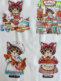 Little Thunders Bakery - Cut and Sew Panel - Uncle Cat