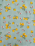 Check & Strawberry - Blue (B) - 30's Collection - Atsuko Matsuyama - Yuwa