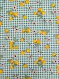 Check & Strawberry - Blue (B) - 30's Collection - Atsuko Matsuyama - Yuwa