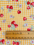 Check & Strawberry - Yellow (C) - 30's Collection - Atsuko Matsuyama - Yuwa