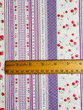 Fruit Ribbon - Purple (F) - 30's Collection - Atsuko Matsuyama - Yuwa