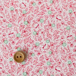 Textile Pantry's 30's - Pointillism and Leaf - Pink - Textile Pantry
