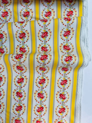 Yellow Floral Stripe - MomNSon
