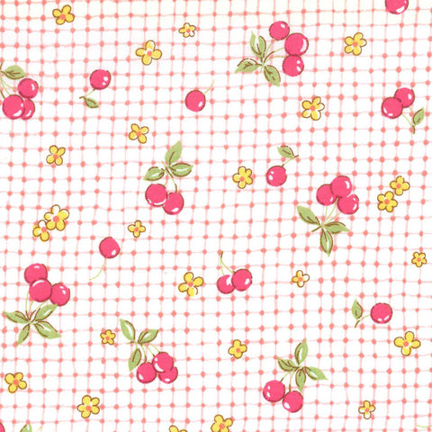 Happy Memories - Cherry Grid - Pink - Sojitsu