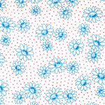 Happy Memories - Daisy - White/Blue - Sojitsu