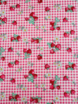 Check & Strawberry - Pink (A) - 30's Collection - Atsuko Matsuyama - Yuwa