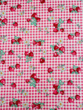 Check & Strawberry - Pink (A) - 30's Collection - Atsuko Matsuyama - Yuwa