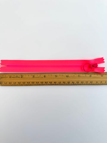 Neon Zipper - Pink - YKK