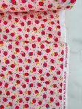 Cutie Berry - Pink with Pink Berry and yellow flower (E) - Atsuko Matsuyama - 30's Collection - Yuwa