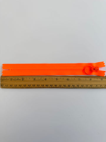 Neon Zipper - Orange - YKK