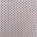 Kei Dot - Red on off white (cream) - Happy Sweet Collection - Yuwa