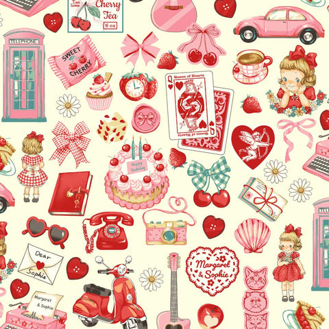 Margaret & Sophie 8- Happy Girls Collection - Off White - Quilt Gate