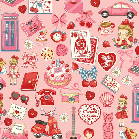 Margaret & Sophie 8- Happy Girls Collection - Pink - Quilt Gate