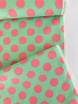 Candy Party - Mint with Pink Dot - Kokka