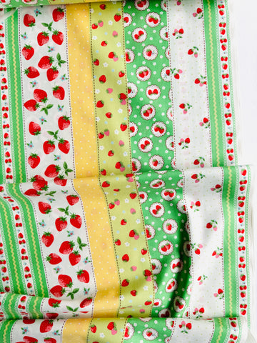 Happy Message 30's - Strawberry Stripe - Green - Atsuko Matsuyama - Sojitsu