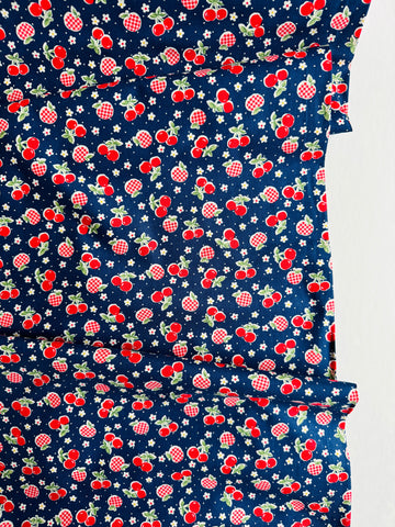 Happy Message 30's - Apple & Cherry - Navy - Atsuko Matsuyama - Sojitsu