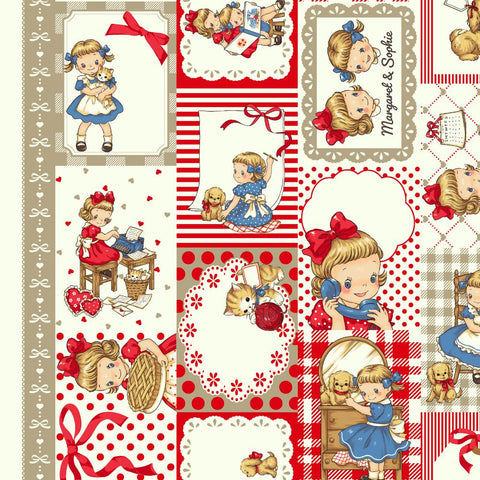 Margaret & Sophie 8- Little Memory Message - Beige - Quilt Gate