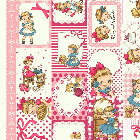 Margaret & Sophie 8- Little Memory Message - Pink - Quilt Gate