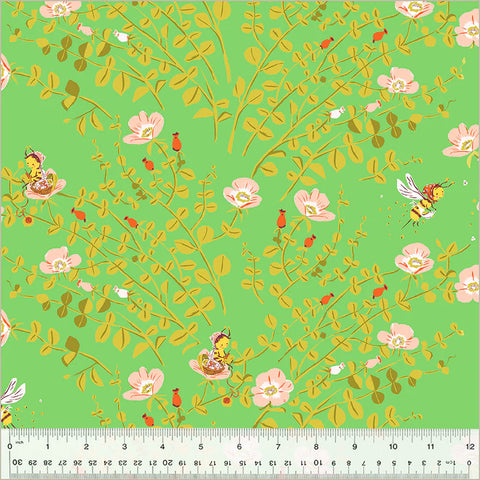 Studio Edit - Nanny Bee - Green - Heather Ross - Windham
