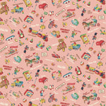 Hello Again 2 - Vintage Toys - Pink (B) - Quilt Gate