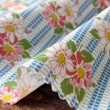 Pantry 30's Collection - Bouquet and Stripe - Blue (C) - Textile Pantry