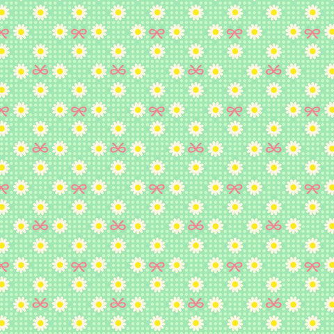 Margaret & Sophie 8- Retro Margaret Flower - Mint - Quilt Gate