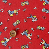 Pantry 30's Collection - Kids Library - Red (E) - Textile Pantry