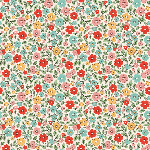 Farmhouse Fancy - Country Flowers - Multi - Elea Lutz - Poppie Cotton