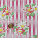 Pantry 30's Collection - Bouquet and Stripe - Pink (B) - Textile Pantry