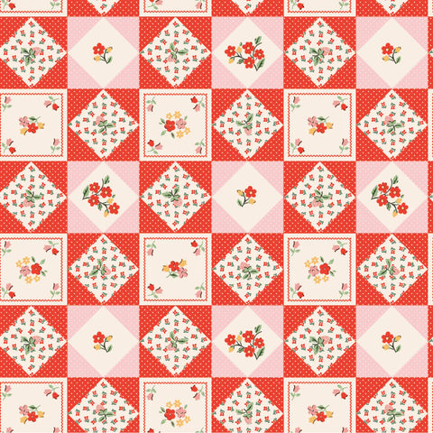 Farmhouse Fancy - Farm Quilts - Red - Elea Lutz - Poppie Cotton