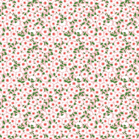 Flower Market - Forget Me Nots - Pink - Elea Lutz - Poppie Cotton