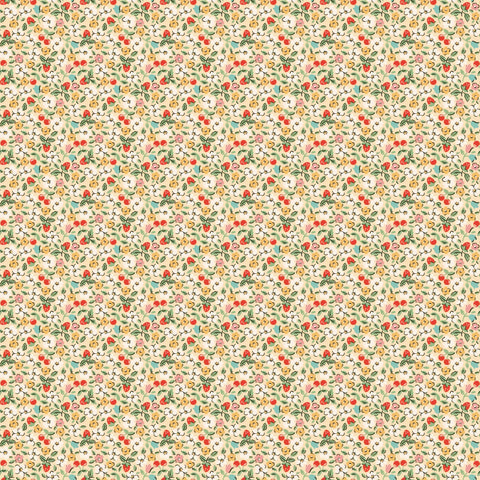 Farmhouse Fancy - Fruit Salad - Natural - Elea Lutz - Poppie Cotton