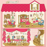 Margaret and Sophie - Margaret and Sophie's House - Pink - Margaret and Sophie 7 - Quilt Gate