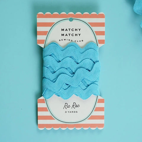 Big Ric Rac - Snow Cone - Blue - Matchy Matchy Sewing Club
