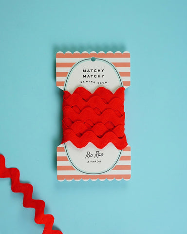Big Ric Rac - Pop Tart - Red - Matchy Matchy Sewing Club
