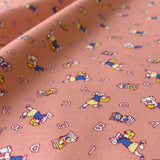 Pantry 30's Collection - Kids Library - Pink (B) - Textile Pantry