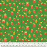 Studio Edit - Strawberries - Green - Heather Ross - Windham