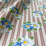 Pantry 30's Collection - Bouquet and Stripe - Brown (D) - Textile Pantry