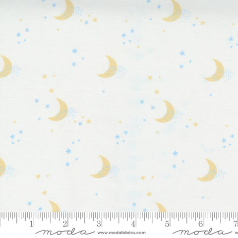 Moon Print - White - Little Ducklings - Paper + Cloth - Moda