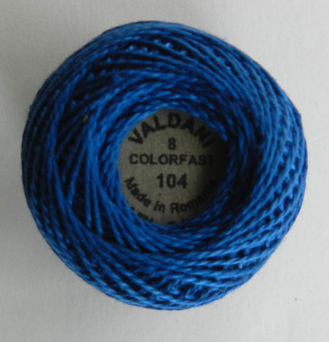 Valdani Size 8 Perle Cotton - Color 104 Deep Sapphire