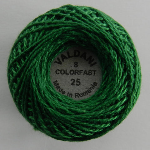 Valdani Size 8 Perle Cotton - Color 25 Christmas Green