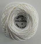 Valdani Size 8 Perle Cotton - Color 4 Ivory