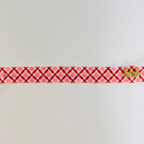 Atsuko's Sunny Plaid Zipper - Red and Pink - YKK