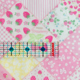 Strawberry Party - Pastel Pink - Atsuko Matsuyama - 30's Collection - Yuwa