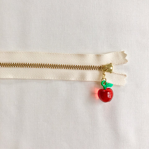 Apple Fruit Zipper - Clear Red