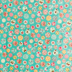 Cutie Dots - Turquoise - Atsuko Matsuyama - 30's Collection - Yuwa