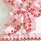 Cherry Gingham Trim - Atsuko Matsuyama