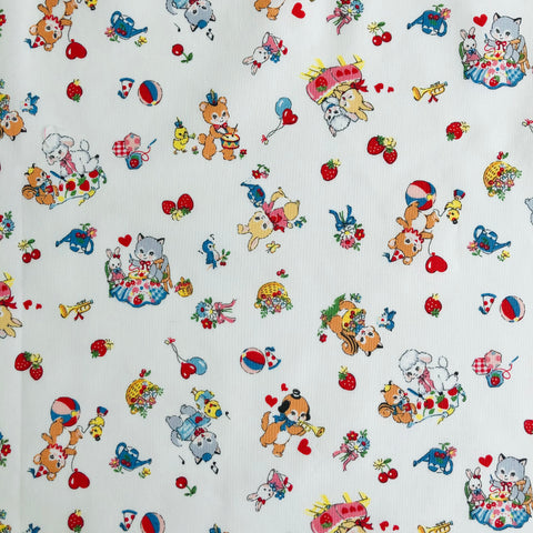 Fancy Animals - Cream - Atsuko Matsuyama - 30's Collection - Yuwa