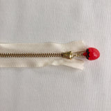 Strawberry Fruit Zipper - Antique Red